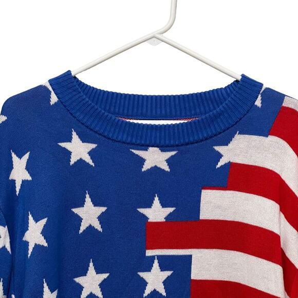 LA Police Gear God Bless America “American Flag” USA Sweater XXL - Picture 6 of 10
